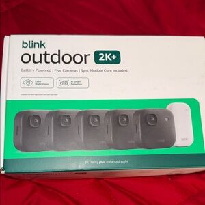 Blink Outdoor 2K+ Wireless Security Camera System - Black (5-Camera Kit)